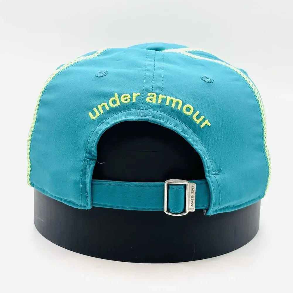 UNDER ARMOUR Women’s Strapback 6 Panel Hat Hat Adjustable ONE Size Blue Yellow